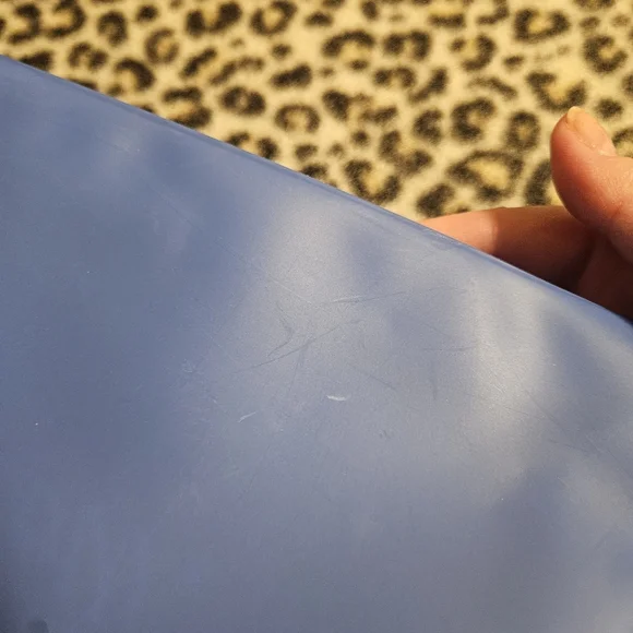 Glow Getter Blue Zippered Oversized Makeup Cosmetic Pouch Bag, 100% EVA, NWOT - Picture 8 of 8